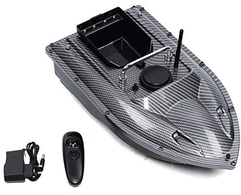 Mudshape 500 m Futterboot Fischfinder Köderboot Baitboat Automatische Rückkehr Fischköder mit GPS und Fernsteuerung, Wireless RC Fischfinder 2 Motoren, Angelköder RC Boot für Pools und Seen