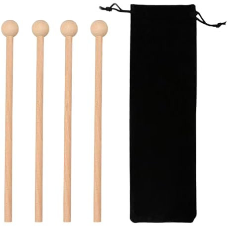 4 Stück Schlägel Und 1 Stück Aufbewahrungstasche, Percussion-Zubehör, Schlagwerkzeuge Für Musikinstrumente, Geeignet Für Xylophone, Trommeln, Glockenspiele