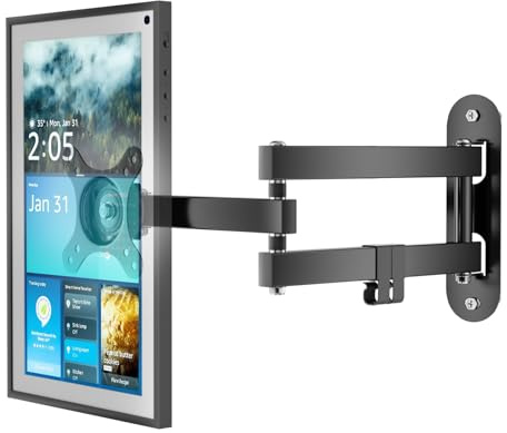 Alexa Echo Show 15 Wandhalterung - 39.6 cm 53.3 cm Amazon Echo Show 21 Rahmenhalter Bildschirm Kalender Geräte auf Wandhalterung Schwenkbar und Neigbar für Zuhause Küche
