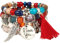 Armband Damen Mit Namen Schwarz 4 Stretch für Frauen Sets Perlen stapelbare mehrschichtige Armbänder Armbänder Mädchen Schmuck (Multicolor, One Size)