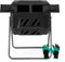 RELAX4LIFE 160L Composteur de Jardin Rotatif 360°en Métal PP sans BPA, Bac à Compost avec 2 Portes Coulissantes Gants,Double Chambre 80L pour Compostage des Déchets de Jardin Patio Extérieur (Noir)