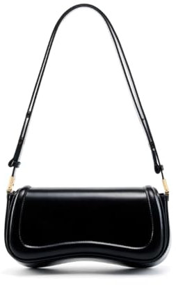 MOSAMHUA Echtes Leder Unterarm Tofu Tasche Personalisierte Einfache Trendy Straße Temperament Damen Schulter schräg Kreuz Tasche