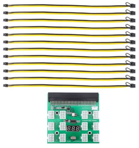MAJORMENCH 1satz Mining Power Supply Adapter Pin Für Grafikkarten Pin Und Kombination Geeignet Für Server-netzteile Stabiler Betrieb Für Mehrere Gpus