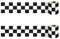 YOFAPA 2 Roll Checkered Wallpaper Border - 240cm Adhesive Wall Decal PVC Label Sticker for Kitchen Cupboards Worktop Covering Backsplash Bathroom Bedroom Toilet