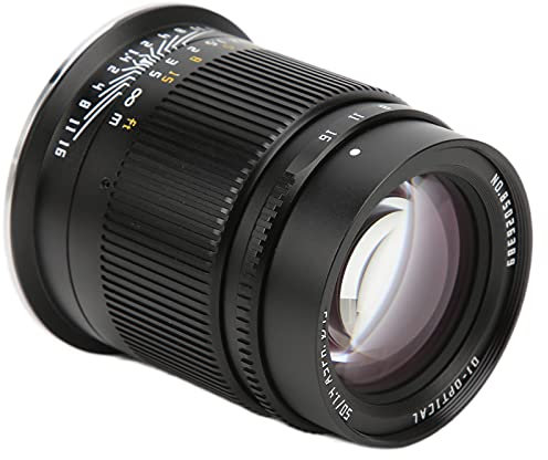 Qukaim TTArtisan - Obiettivo per fotocamera da 50 mm F1.4 RF, messa a fuoco manuale, obiettivo full frame per Canon EOS R, obiettivo fisso con grande apertura verticale, design super grandangolare