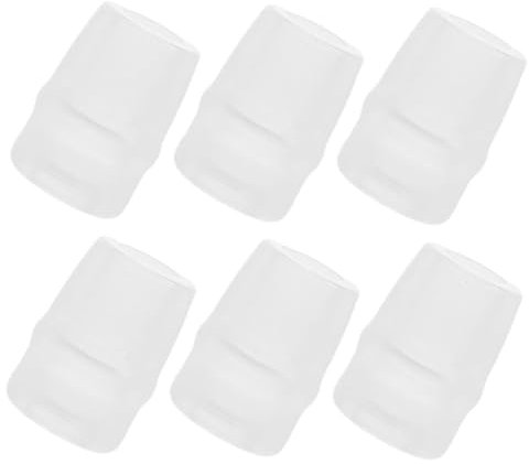 ADOCARN 6 Stück Outdoor Sport Wasserflasche Sportflasche Weiches Mundstück Ersatzmundstück Für Wasserflasche Beißventildüsen Wasserflasche Beißventil Silikondüsen Weißes Kieselgel
