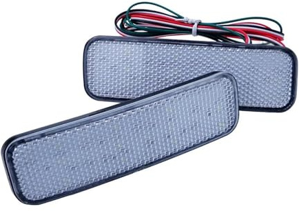 YSFIFHSKFH Marker Lights For Transit For Connect 2013-2020 2pcs Clear Lens LED Rear Bumper Reflector Brake Light