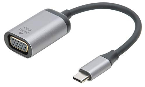Yctze Type-C Male to VGA Adapter Short Cable Connector with Aluminum Alloy and PVC for, OS X - 1080P Support