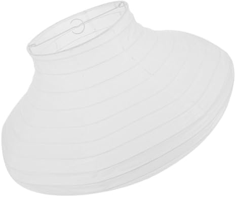 PAMINGONO Weiße Faltbare Papierlaterne mit Zartem Design aus Papier und Eisen für Partydekoration und Selbstgemacht Malspaß im Wohnbereich