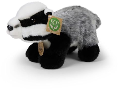 Teddys Rothenburg Kuscheltier Dachs stehend 23 cm schwarz/grau Plüschdachs Stofftier Plüschtier