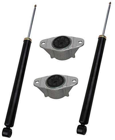 2x Stoßdämpfer Gasdruck 2x Domlager Hinterachse links rechts