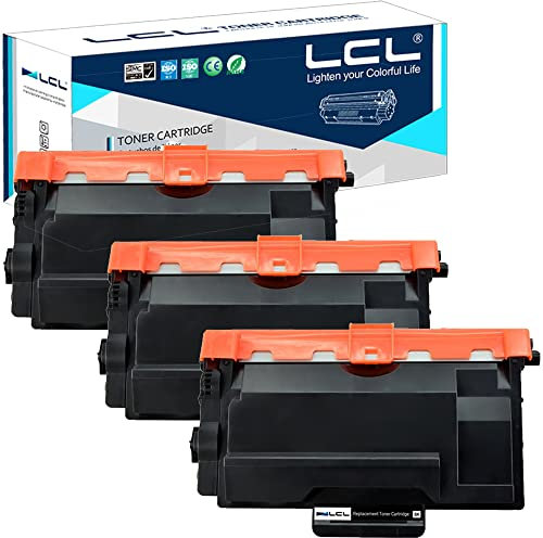 LCL Kompatibel Toner TN3480 TN3430 TN-3480 TN-3430 8000Seiten (3Schwarz) kompatibel für Brother HL-L5000D HL-L5100DN HL-L5200DW HL-L5200DWT HL-L6200DW HL-L6200DWT HL-L6250DW HL-L6300DW HL-L6250DN
