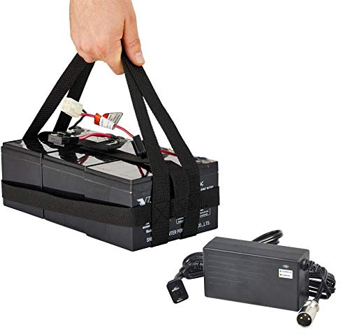 Razor Crazy Cart XL Battery Kit (Battery Set, Charger and Battery/Charger Adapter)