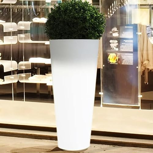 Pot de fleurs 90 cm avec lumière LED (lumière blanche, câble)