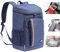 QINGLOU Mochila Nevera Isotermica, Bolsa de Picnic, Bolsa Térmica Porta Alimentos Bolsa de Compra para Picnic, La Playa, Almuerzo, Barbacoa - Mochila Grande (Azul Marino)