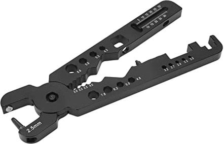 VGEBY RC Toy Plier, Multifunctional Aluminum Alloy Shock Shaft Plier Handheld for RC Car Model Metal Clamp,Black Model Toy