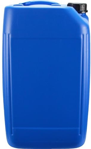 4 x Blue 25 Litre Plastic Jerry Can with Tamper Evident Cap & Volume Scale Ideal for Water Storage for Camping and Caravanning