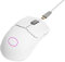 Cooler Master MM712 RGB Gaming-Maus – Ultralight 59g, Hybrid Wireless, 19K DPI PAW3370 Optischer Sensor, 70 Millionen Klicks optische Schalter, On-The-Fly, MasterPlus+ (38K DPI, nur PC) – Weiß