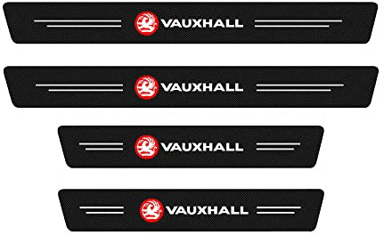 Leenax Enterprises 4 Stück Carbon EinstiegsleistenSchutz Aufkleber,für Vauxhall Opel Corsa D Astra G GTC J H Vectra Kratzfest rutschfeste Anti-Kratz Styling SzubehöR
