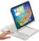 PboyiqiS Keyboard Case for iPad 10.2 9th/8th/7th Gen, iPad9/iPad8/iPad7 Case with Backlits Touchpad Keyboard-360° Rotatable Smart Cover with Pencil Holder (Silver)