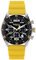 Breil Uhr Herren Score Ziffernblatt SCHWARZ Bewegung Chrono Quartz e GÜRTEL SILIKON GELB EW0635