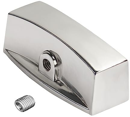 Ophjerg Chrome Knob Dial for Gas Control Valve Stove Range Oven Griddle Char Broiler - Chrome Cooker Oven Gas Hob Control Dial Knob