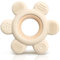 CAJA Beißring Baby - Zahnungshilfe - Beissring Blume - Beißspielzeug - Zahnen - Nursing - Zubehör Silikon für Babys (complexion)