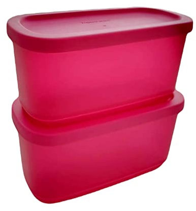 Tupperware SET (2) 250 ml Eisscholle Cubix Gefrier-Behälter Gefrierbehälter Brombeere dunkel pink