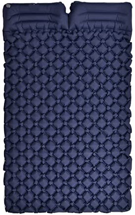 TEmkin Widescreen Camping Doppel-Luftmatratze, Outdoor-Isomatte, Bett, Ultraleicht, zusammenklappbar, Reise-Luftkissen (Farbe: NB mit Airbag) (NB mit Airbag)