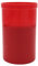luterna 100% ÖKO-Grabkerzen aus regionaler Bio-Masse, Rot, ohne Deckel, BIOKEMA, Brenndauer ca. 3 Tage, 100/63 mm, Karton 20 Stück
