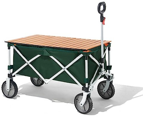 Hochleistungs-Wagenwagen, zusammenklappbarer Wagen mit verdicktem Universalrad, Mehrzweck-Einkaufswagen für Camping, Einkaufen, Sport (Farbe: B) (B)