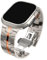 Superhero Armband für Apple Watch Ultra 2 - Ultra - SE - 10-9 - 8 - Mit Faltschließe für Apple Watch Ultra Armband - Alle Serien (42 I 44 I 45 I 46 I 49 mm) (Titan|Orange)