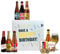Belgian Beer Happy Birthday Gift Box – 8 Beers with Glass & Mr Filberts Snacks | Premium Belgian Ale Selection | Craft Beer Birthday Gift for Him or Her