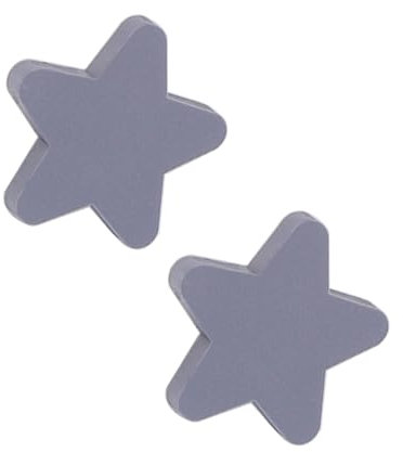 DSWZLQDXB 2 piezas Tiradores en Forma de estrella Manilla Puerta Habitación infantil Perilla para Cajón Asas de gabinete Tiradores Armarios de Goma Manijas Multicolor