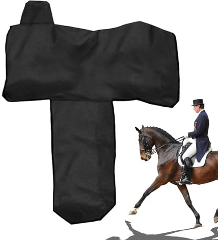 Westernsattel Regenschutz - Westernsattelbezug, Sattelschutz | Westernsattel Regensattel Slip-Cover mit 6 elastischen Gurten, strapazierfähiger Anti-Kratz-Etui, Geschirrschutz, Westernpferdesattel