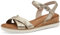 Tamaris Femme 1-28106-42 Sandales, Doré Clair, 40 EU