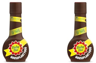 Baby Bio Houseplant Food, 175ml- Fertiliser for Growing Vibrant and Healthy Plants - Easy To Use House Plant Care - Concentrate Plant Food - Indoor Use Plant Nutrition (Pack of 2)