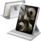 A-BEAUTY Funda Giratoria Compatible con iPad Mini 7 (A17 Pro, 2024, 7.ª Generación) / iPad Mini 6 (8.3 Pulgadas, 2021, 6ª Generación) con Auto-Sueño/Estela, Gris
