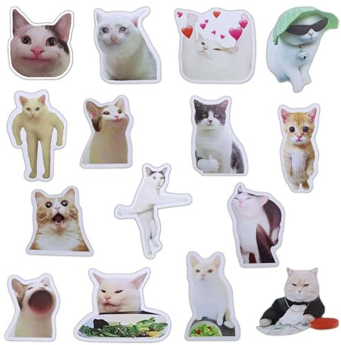 KXVXXV Lustige Magnete kühlschrank Tiere, 15 Stück Kühlschrankmagnete Magnete Katzen Kühlschrank Magnete Set Wiederverwendbar Magnetisches Vinyl