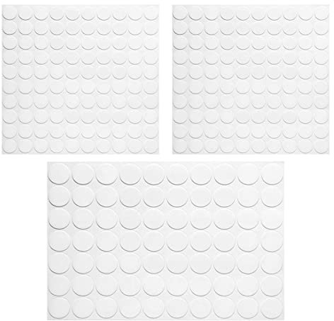 270 Stück Doppelseitige Klebepunkte, Rund Transparente Klebende Aufkleber, Abnehmbare Klebepaste Punkt Aufkleber, Keine Spuren wasserfest kleine Aufkleber für Poster Ballon DIY Basteln(10mm*2/20mm*1)