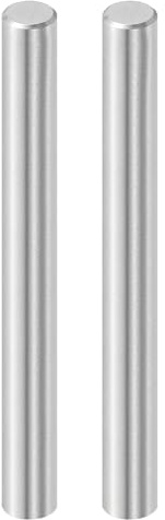 QUARKZMAN 2 Pcs 10 mm x 90 mm Goujons Cylindriques Tige Goujon Ton Argenté | Acier Inoxydable 316L, Goujons Métalliques, Éléments Fixation, Support D’Étagère, Goujons Cylindriques