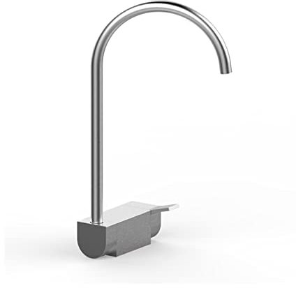 OWOHYG Trinkwasserhahn für die Küche, gebürsteter Edelstahl, klappbarer Küchenspülenhahn mit 360-Grad-Drehung