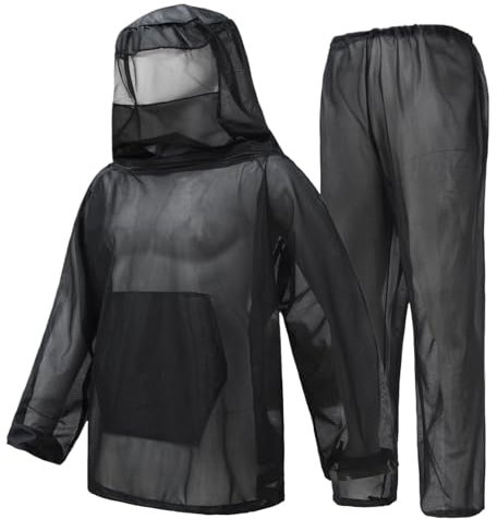 Patifirst Abbigliamento Antimosche, Tuta Completa con Rete Antinsetti, Protezione per Escursionismo Pesca Giardinaggio Patio Campeggio all'aperto con Scudo Indossabile