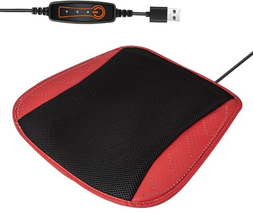 Cooling Seat Covers for Car | Car Seat Ventilation Pad Chair Cushion,3-Speed USB Plug-in Ice Silk Mesh Mat for Hot Days Long-Distance Driving Daily Commuting Working