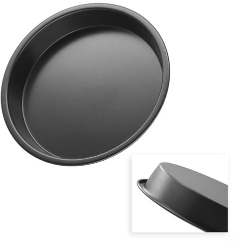 Vassoio rotondo antiaderente per forno a microonde in acciaio al carbonio per un facile rilascio (A)