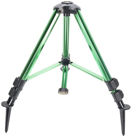 HELEVIA Impulsregner, auf Stativbasis, Verstellbarer Teleskop-Sprinkler mit 360-Grad-Drehung, für Gartenrasen, US 3/4 Zoll Innengewinde