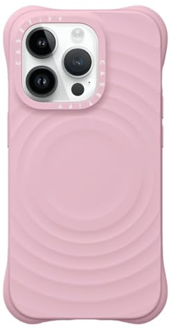 CASETiFY Ripple Silicone Case for iPhone 13 Pro [Magsafe Compatible / 6.6 ft. 2X Military Grade Drop Protection] Soft-Touch, Secure Grip - Primrose Pink