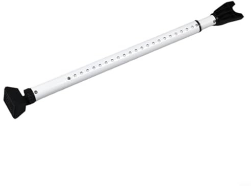 Tidevib Barre de sécurité réglable de 59 à 125 cm - Barre télescopique robuste pour portes avant ou coulissantes - Avec verrou de poignée