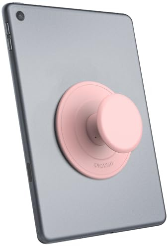 Encased Large Grip Holder for Kindle E-Readers, Tablets and iPads - Case Compatible Adhesive Collapsible Handle (Pink)