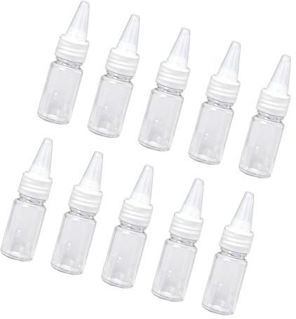 Tmboryuu 10PCS Multipurpose Model Paint Containers with Clear Scale for Accurate Color Creation of Various Volumes Mixing Model Paint Mixing Bottles